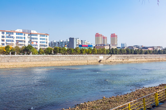 宜春袁水河河流风光