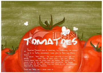西红柿手绘海报设计