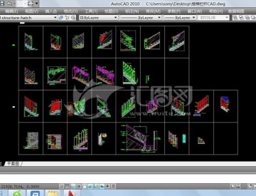 楼梯栏杆CAD