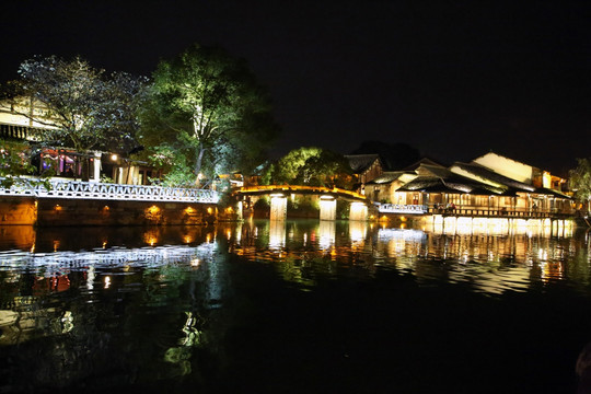 乌镇西栅夜景