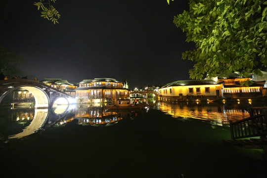 乌镇西栅夜景