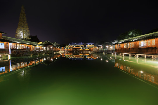 乌镇西栅夜景 乌镇 西栅夜景