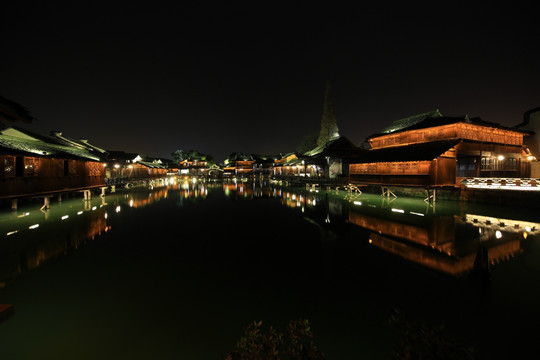 乌镇西栅夜景