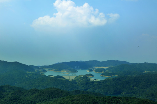 范家田水库远眺