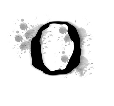 水墨數(shù)字 0 分層