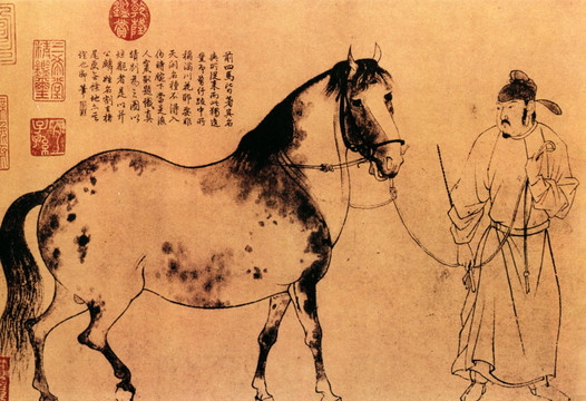 李公麟 五馬圖