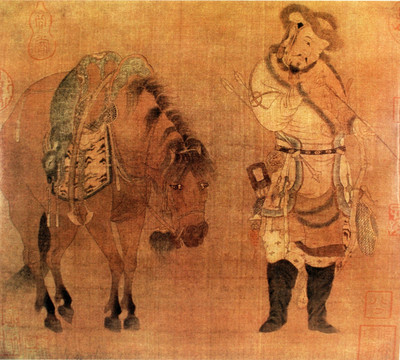 趙伯馬肅 番騎獵歸圖