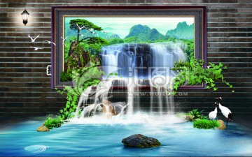 3D山水畫