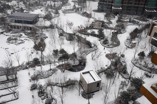 园林雪景