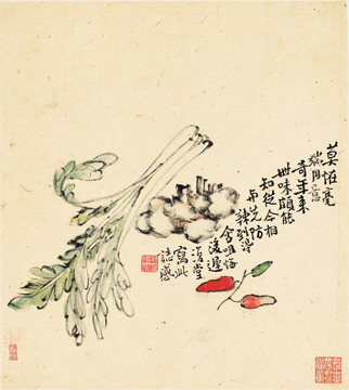 李鳝 花卉国画