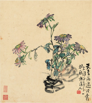 李鳝 花卉国画