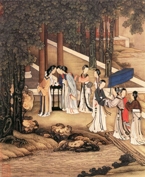 陳枚 月漫清游圖
