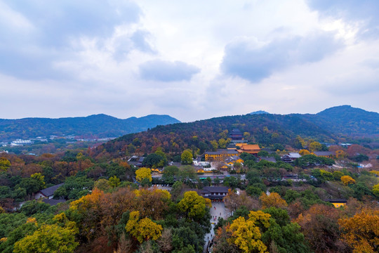 远眺西湖风景区