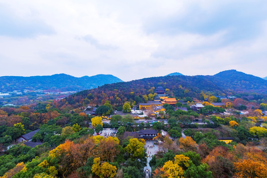 远眺西湖风景区