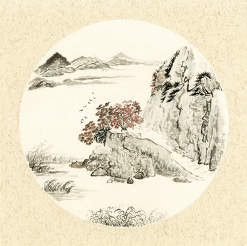 国画山水画