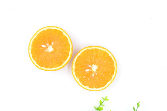 切开的橙子 新鲜健康的饮食