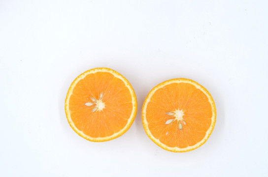 切开的橙子 新鲜健康的饮食
