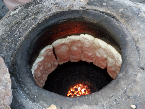 烤排制作 碳烤烧饼