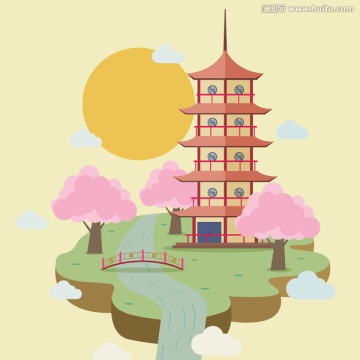 粉紅桃花家居裝飾畫