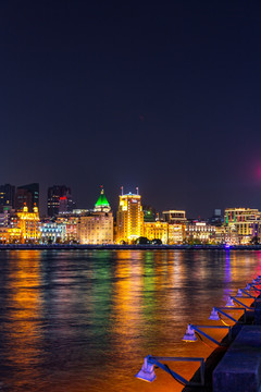 上海浦西外滩夜景 上海 浦西