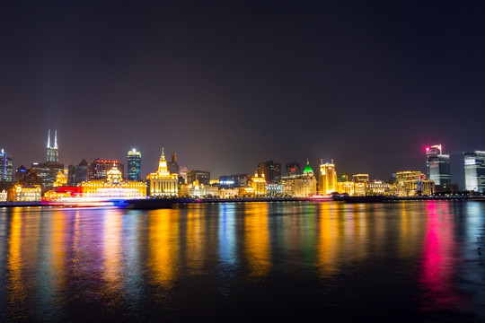 上海浦西外滩夜景