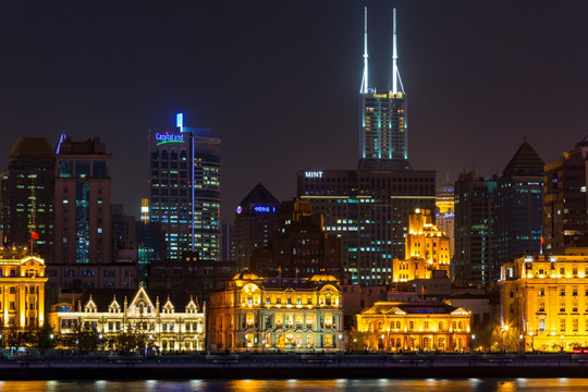 上海浦西外滩夜景