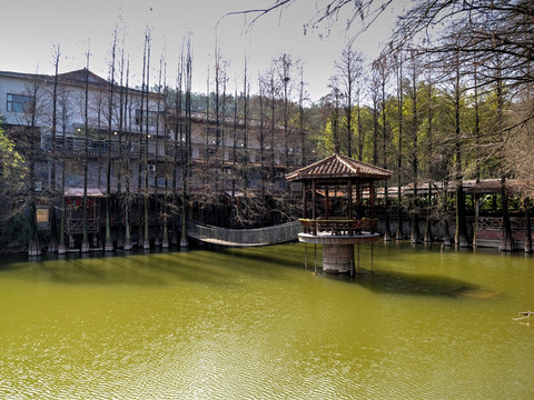 兰溪诸葛卧龙湖度假村全景