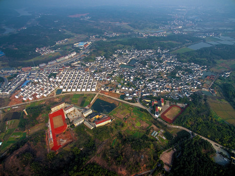 兰溪诸葛镇八卦村 高清全景航拍