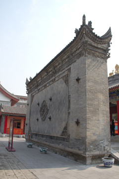 十八罗汉浮雕影壁 广仁寺