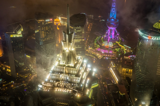 上海外滩夜景 陆家嘴夜景