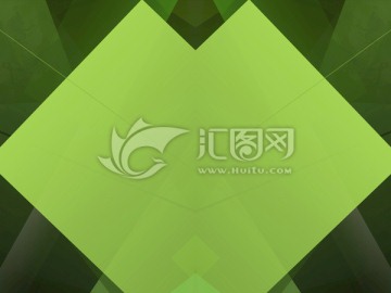 綠色立體幾何抽象背景底紋高清