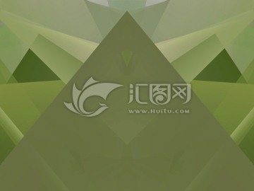 綠色立體抽象幾何背景底紋素材