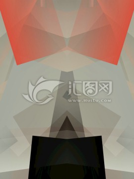 灰色立體抽象幾何背景底紋高清