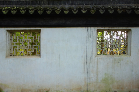 苏州园林建筑花窗