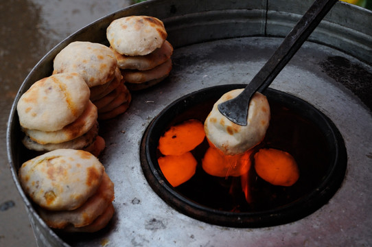 烤饼 葱饼