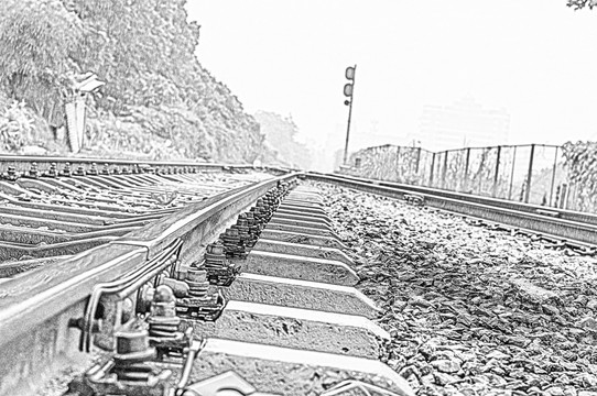 鐵路軌道線描
