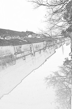 古鎮(zhèn)線描