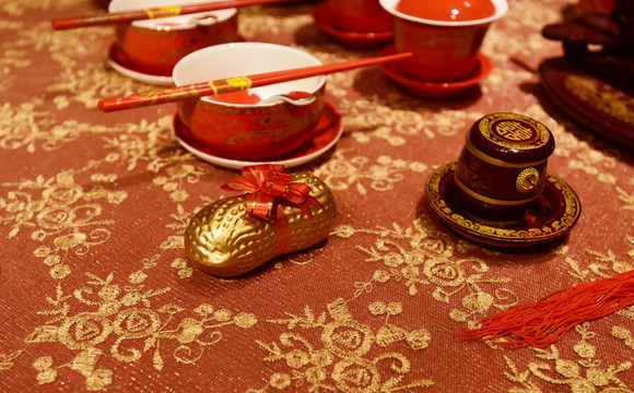 中式传统喜宴摆台