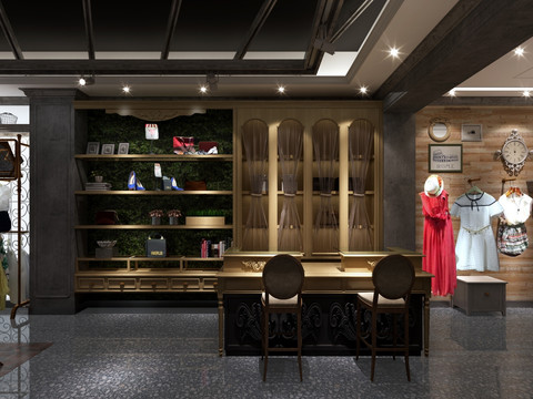 服裝專賣店效果圖