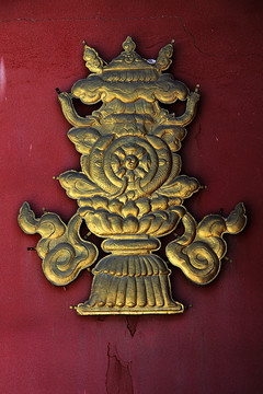 西藏 藏式 莲花法轮