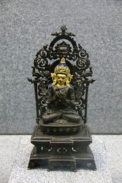 拉萨 西藏博物馆 铜佛像