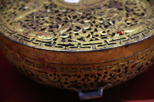 拉萨 西藏博物馆 金银器铜壶