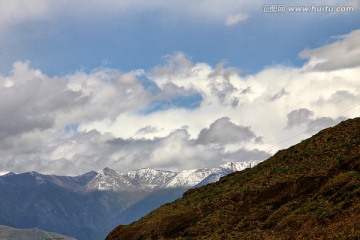 青藏高原 雪域 群山连绵