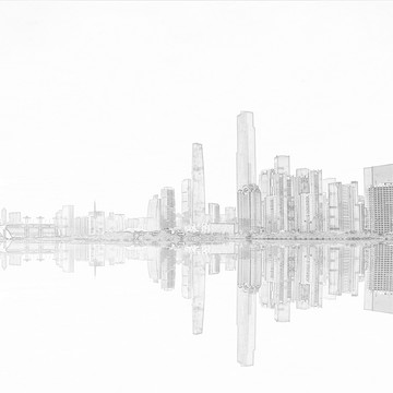 廣州地標(biāo)線描