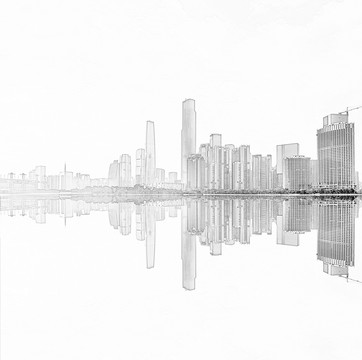 廣州地標(biāo)線描