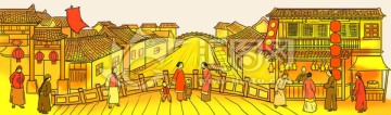 古代街道商鋪
