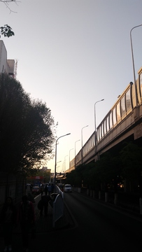 立交桥黄昏