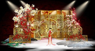 中式婚礼 婚礼场景 传统婚礼