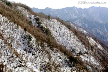 雪景 雪野 秦岭 牛背梁