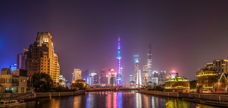 上海外白渡橋夜景
